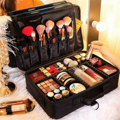  - Extra Large Make Up Bag Vanity Case Professional Cosmetic Nail Tech Storage Box