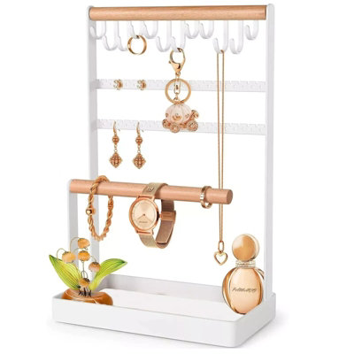 Jewelry Organizer Necklace 5-Tier Display Stand Earring Bracelet Earring Holder from B&Q