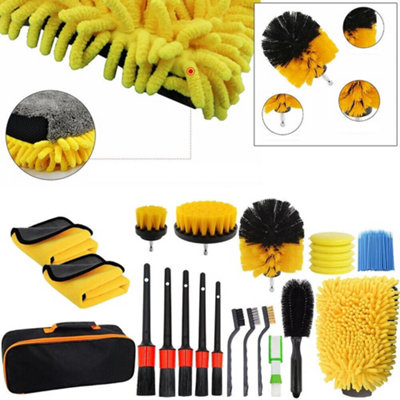  - 122Pcs Car Detailing Brush Set Soft Brush Interior Wheel Valet Pro Cleaning Kit