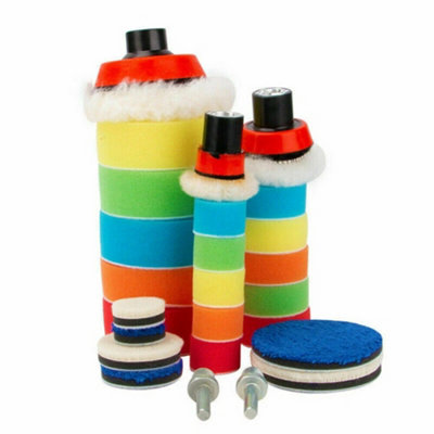 Buffing Pad Polishing Mop For Car Wheel Buffer Polisher Kit Drill Attachment 29X from B&Q