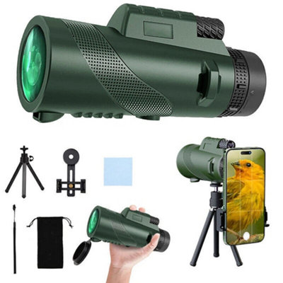 80X100 Super High Power Portable Hd Night Vision Monocular Telescope Binoculars from B&Q