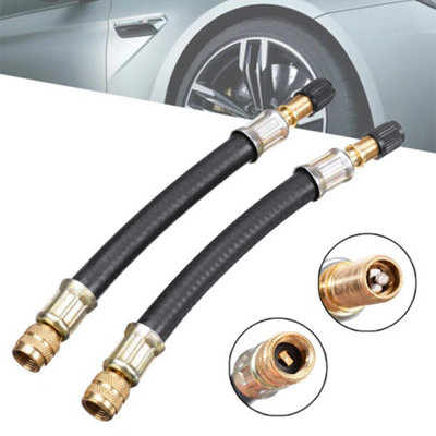 4Pcs 210mm Tyre Wheel Valve Extension Extender Cap Flexible Rubber Truck Lorry from B&Q