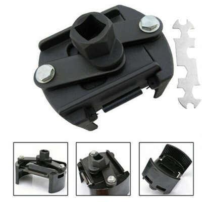 Oil Filter Socket Wrench Cap Remover 1/2" Drive 60-80mm Adjustable Install Tool from B&Q