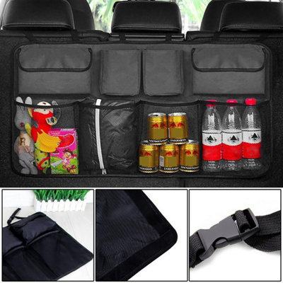  - Car Boot Organiser Tidy Back Seat Storage Bag Hanging Pocket Accessories Large