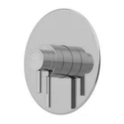 Round Shower Valve Thermostatic Concentric Concealed Chrome Bathroom from B&Q