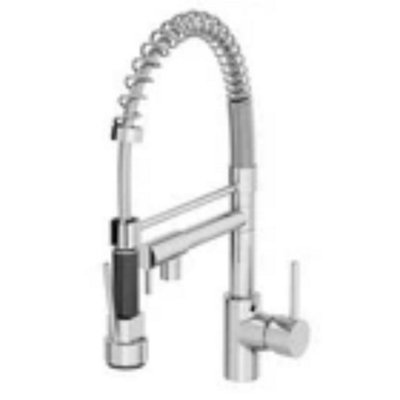  - Modern Mono Pull Out Kitchen Mixer Tap Dual Spout Spray Single Lever Chrome