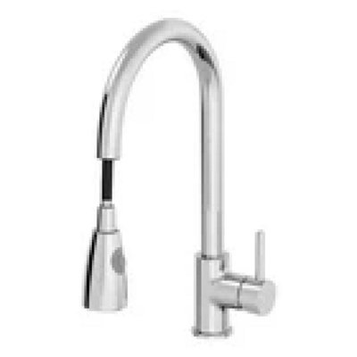  - Pull Out Kitchen Mixer Tap Modern Mono Swivel Spout Single Lever Faucet Chrome