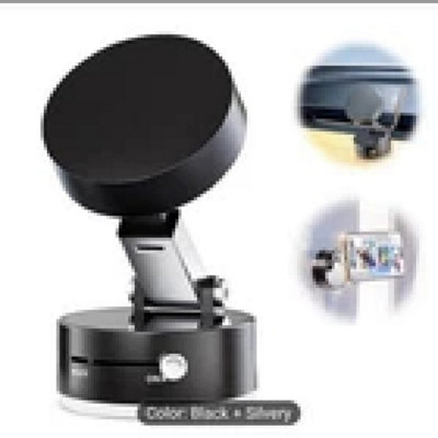 B&Q Phone Mount Foldable Vacuum Magnetic Car Phone Holder 360 Rotating Suction Cup