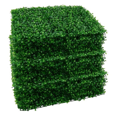Plant Artificial Mat Greenery Wall Hedge from B&Q