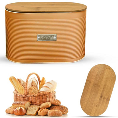 Oval Bread Bin Kitchen Storage Loaf Container from B&Q