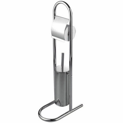  - Free Standing Brush Holder With Toilet Paper