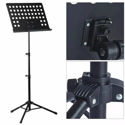 Heavy Duty Orchestral Music Stand Folding Adjustable Sheet Stand Tripod Base Uk from B&Q