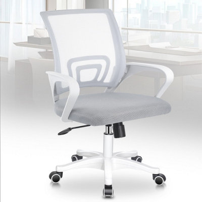 Ergonomic Desk Chair Swivel Office Computer Task Chair Armrest Lumbar from B&Q