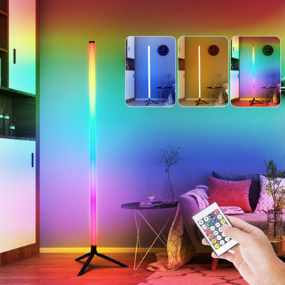 Floor Rgb Lamp Led Corner Light Standing Mood Remote Colour Changing Minimalist from B&Q