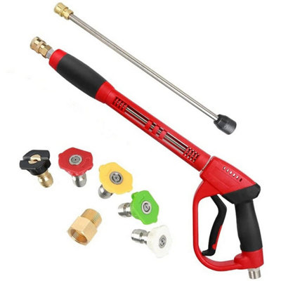 5000Psi High Pressure Washer Spray Gun And Washing Hose Kit For Car Jet Lance Uk