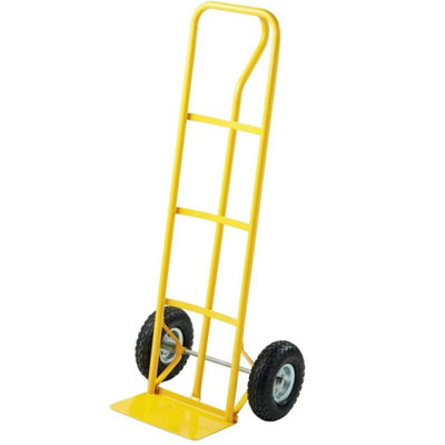 600Lb Heavy Duty Sack Truck Industrial Hand Trolley With Pneumatic Tyre Wheel from B&Q