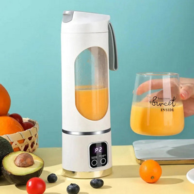 450Ml Portable Usb Rechargeable Juicer Cup Electric Mixer Blender Smoothie Maker from B&Q