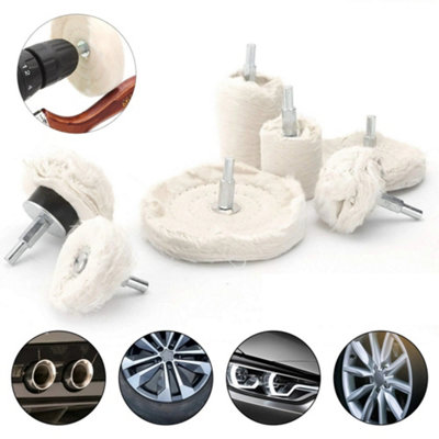 Polishing Buffing Pads Mop Wheel Buffer Pad Drill Kit For Car Polisher 7Pcs Set from B&Q
