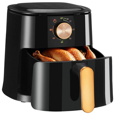 1800W 5.5L Air Fryer Programmable 9In1 Cooking Presets Large Capacity Non-Stick from B&Q
