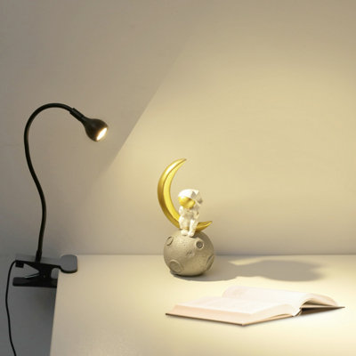 Usb Clip On Desk Lamp Flexible Clamp Reading Light Led Bed Table Bedside Night from B&Q