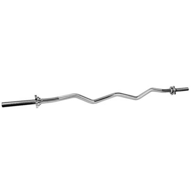 B&Q Curl Spinlock Barbell Weightlifting Bar 5.15Kg B&Q