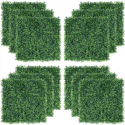 Garden Artificial Boxwood Plastic Ivy Leaves Hedge