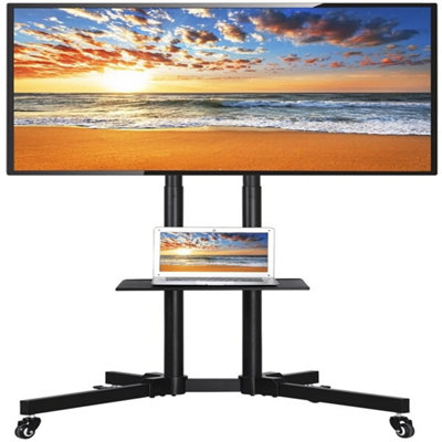 Mobile Tv Cart Floor Stand Home Display