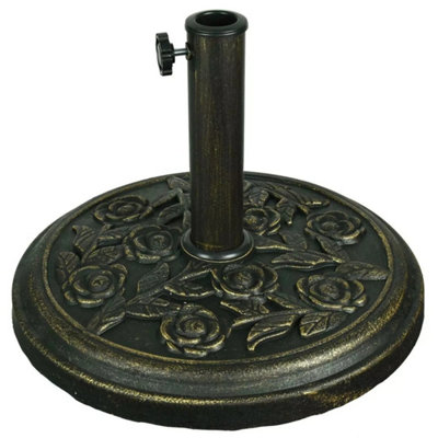 Cast Iron Round Umbrella Parasol Base from B&Q