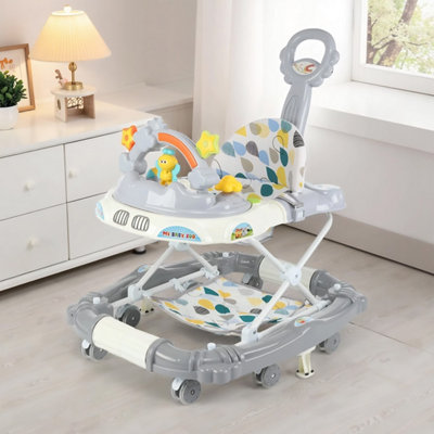 Baby Walker/rocker Bouncer First Steps Push Along Activity Music Ride On Car from B&Q