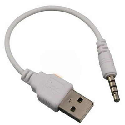 Short 15Cm 3.5mm Usb Data Sync Adapter Cable For Ipod Shuffle 2Nd Gen Second Gen from B&Q