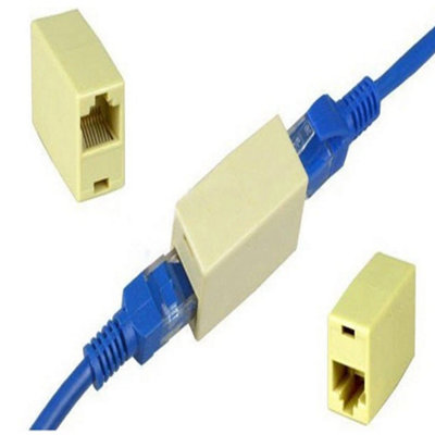 Rj45 Cat5E Cat6E Ethernet Network Cable Joiner Coupler Lan Rj-45 Gigabit Gbps from B&Q