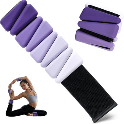 2Pcs Purple Adjustable Wrist Ankle Weights For Aerobics Pilates Weight-Bearing Bracelet from B&Q