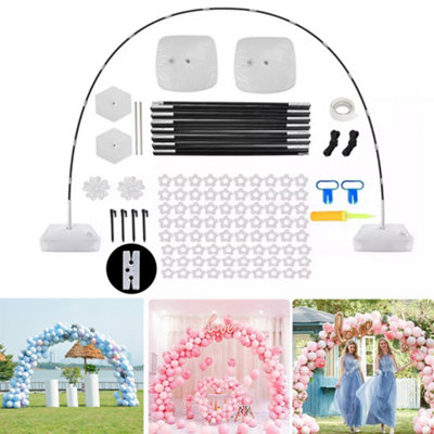 3M Black Balloon Arch Column Frame Adjustable Wedding Party Decor from B&Q