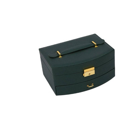 3 Layer Large Green Jewellery Organizer Storage Necklace Storage Box Drawer Cabinet Uk from B&Q