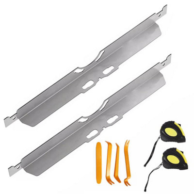 Silver Wheel Alignment Tool Accurate Measurements With 2 Tape Measures from B&Q