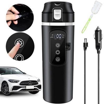  - 12V 24V Car Kettle Electric Heating Cup 400Ml Thermos With Smart Touch Screen