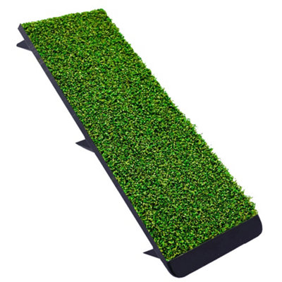 Golf Strike Mat Short Pile Grass Launch Winter Mat With  Carry Case from B&Q