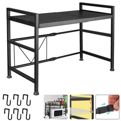 2 Tier Expandable Microwave Oven Rack Stand from B&Q