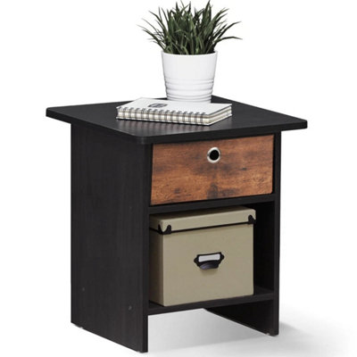 Bedside Table Cabinet Nightstand Side Drawer & Shelf from B&Q