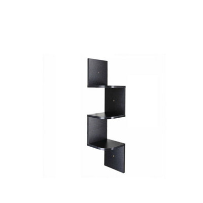 3 Tier Floating Wall Shelves Corner Shelf Storage from B&Q