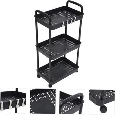 3 Tier Storage Trolley Cart On Wheels Kitchen Bathroom from B&Q