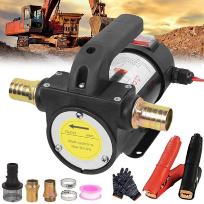 12V 260W Portable Electric Oil Diesel Transfer Pump Fuel Extractor from B&Q