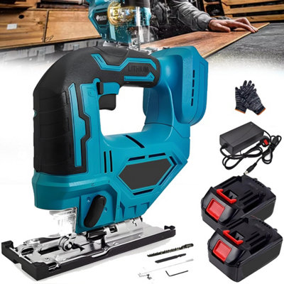 21V Cordless Jigsaw Electric Jig Saw Woodworking Power Tool from B&Q