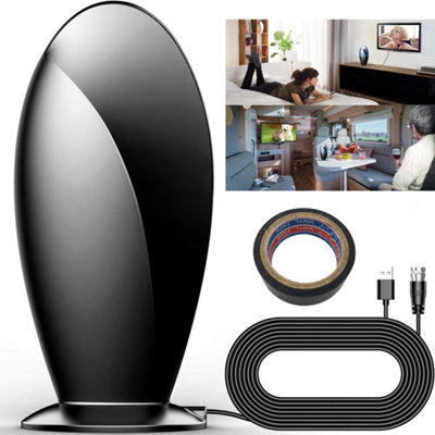 Freeview Indoor Tv Aerial Ultra Hd 560+ Miles Range Digital
