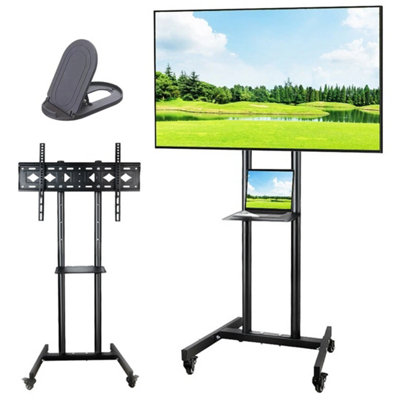 Mobile Floor Stand Tv Mount Bracket Stand Trolley Cart from B&Q