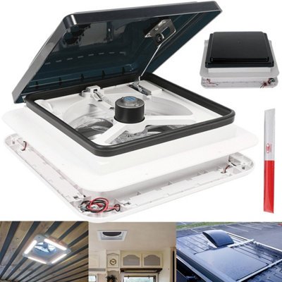 12V Rv Roof Vent Fan Camper Van Motorhome Caravan Skylight from B&Q