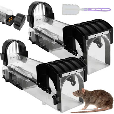 2 Pack Humane Rat & Mouse Traps No-Kill Mice Trap from B&Q