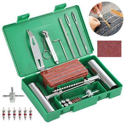 Tyre Repair Kit 75Pcs Car Van Tubeless Tire Emergency Puncher from B&Q