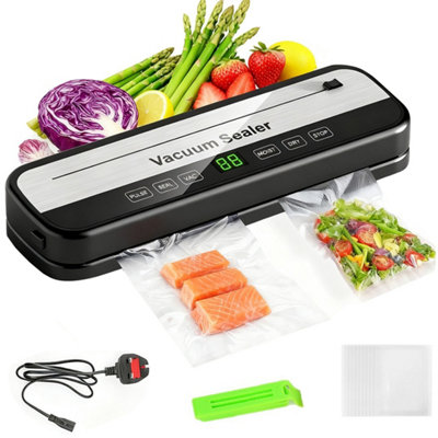 Vacuum Food Sealer Automatic Manual Sealer With 40 Bags from B&Q