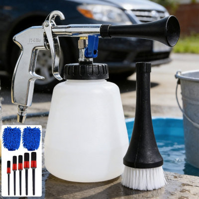  - High-Pressure Car Cleaning Gun With Soft Bristle Nozzle
